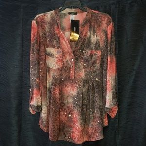 VeraRose blouse, size L,